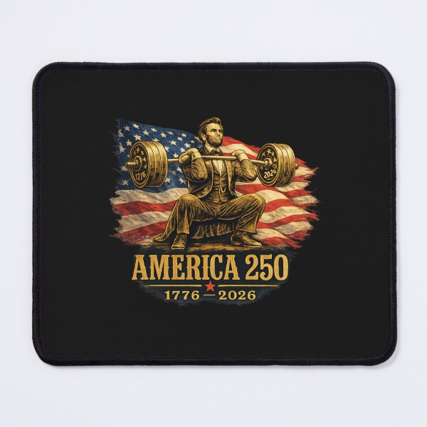 Item preview, Abraham Lincoln Weightlifting America 250 Vintage Gym designed and sold by SchoebenIllijah.