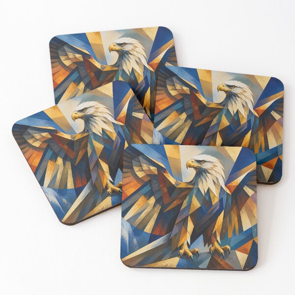 Item preview, Majestic Geometric Eagle of Freedom designed and sold by ArtnarongDesign.