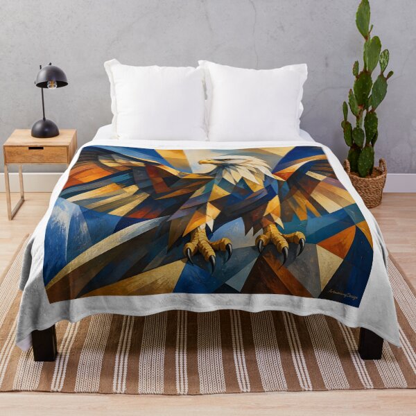Item preview, Majestic Geometric Eagle of Freedom designed and sold by ArtnarongDesign.