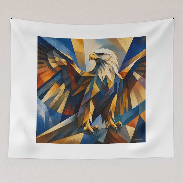 Item preview, Majestic Geometric Eagle of Freedom designed and sold by ArtnarongDesign.