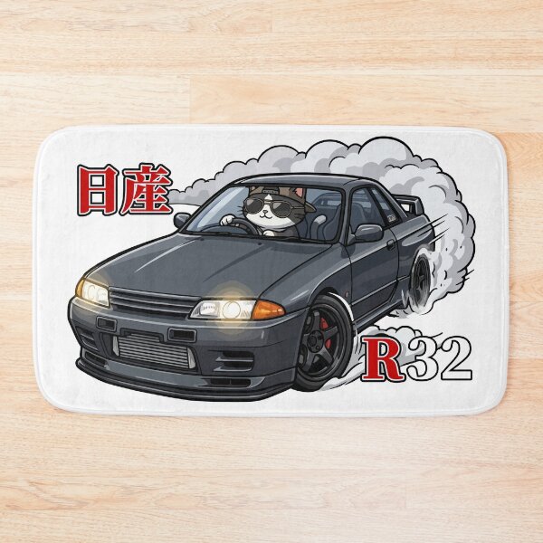 Item preview, Kawaii Drift Cat GTR R32 JDM Akina mountain designed and sold by Muri Neko.