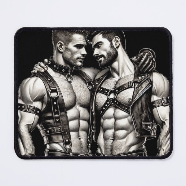 Item preview, Into You Gay Leather Pride Graphic Art Design designed and sold by ItsAKinkThing.