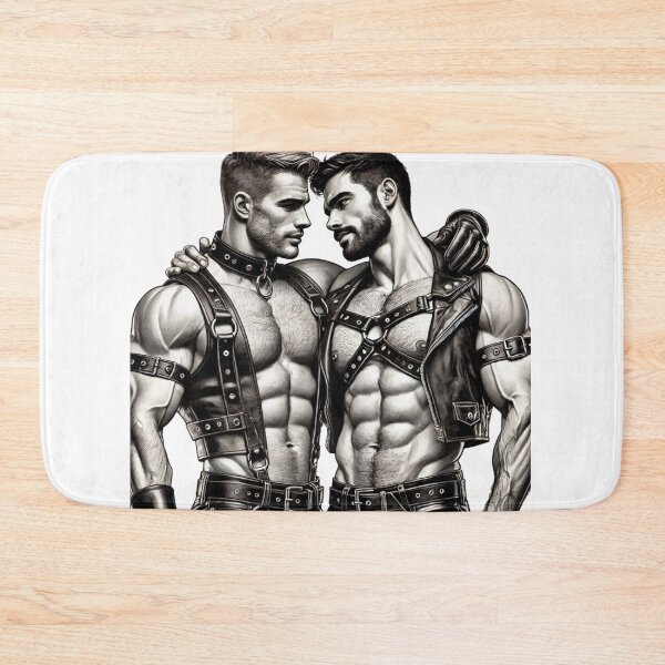 Item preview, Into You Gay Leather Pride Graphic Art Design designed and sold by ItsAKinkThing.