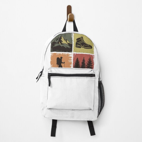 Item preview, Hiking Icons Grid – Mountains, Boot, Hiker & Trees Outdoor Design designed and sold by Gabe1983.