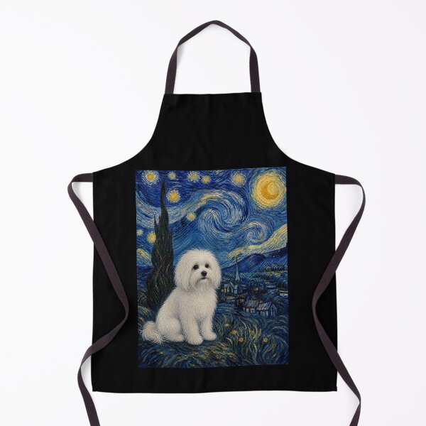 Item preview, Coton de Tulear Dog Van Gogh Starry Night designed and sold by Littermin.