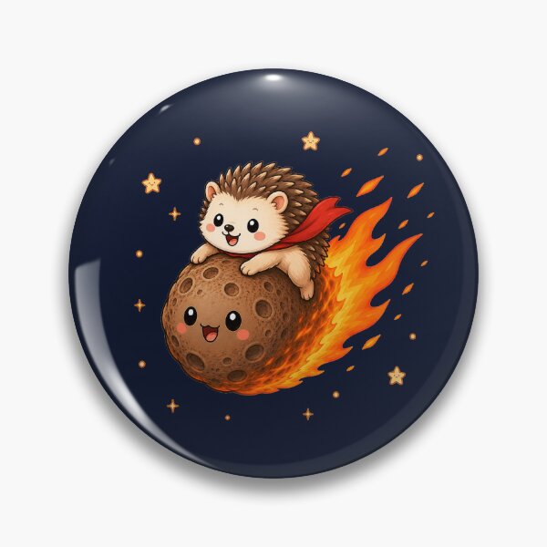 Item preview, Cute Kawaii Space Hedgehog Riding a Meteor designed and sold by Seculinator.