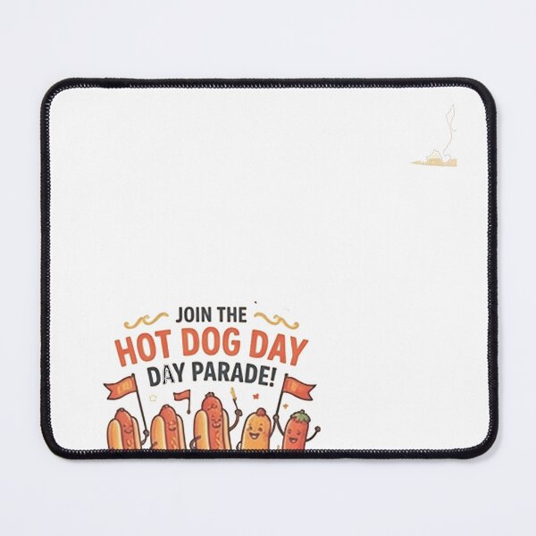 Item preview, unny food art  cute hot dog characters designed and sold by  Mudikeys.