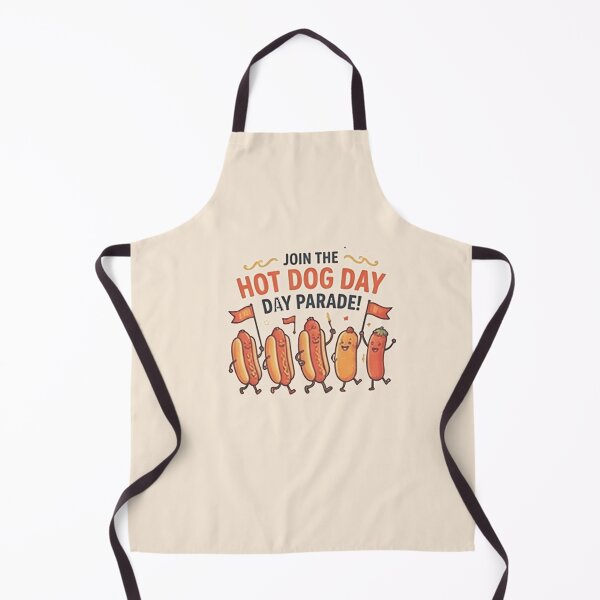 Item preview, unny food art  cute hot dog characters designed and sold by  Mudikeys.