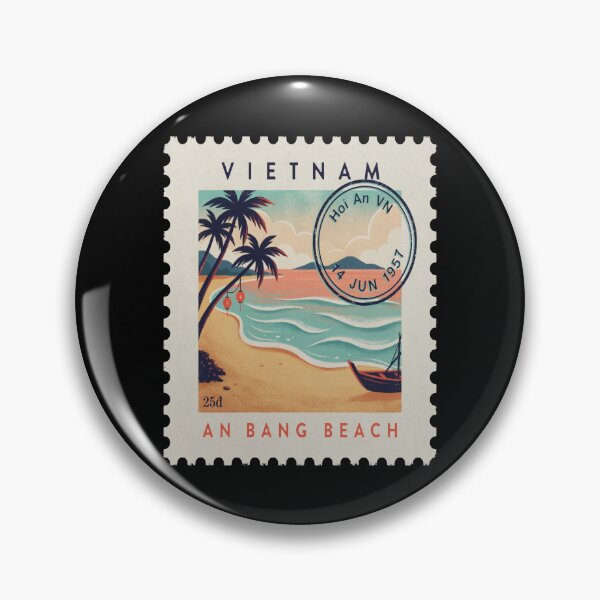 Item preview, Hoi An Vietnam Coastal Postage Stamp Travel Sticker designed and sold by stickercuffs.