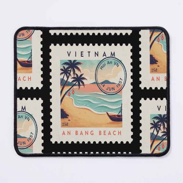 Item preview, Hoi An Vietnam Coastal Postage Stamp Travel Sticker designed and sold by stickercuffs.