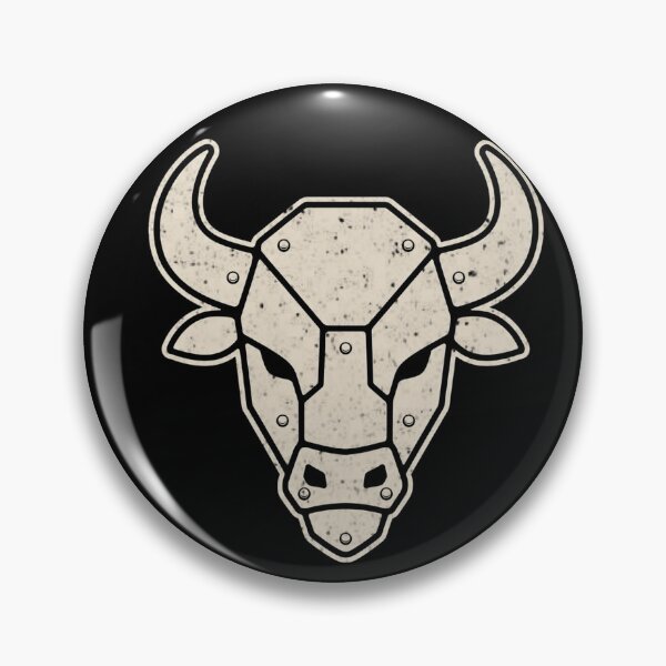 Item preview, Riveted Steel Bison | Vintage Industrial Emblem designed and sold by RusticMeadow.