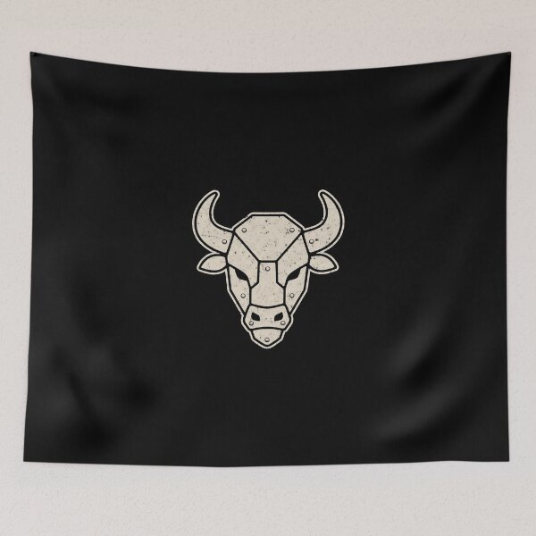 Artikelvorschau, Vernieteter Stahlbison | Vintage-Industrie-Emblem entworfen und verkauft von RusticMeadow.