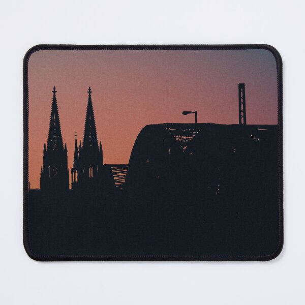Item preview, Cologne Cathedral & Hohenzollern Bridge Sunset Silhouette designed and sold by jacquesview.