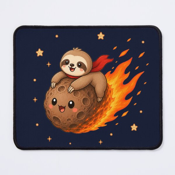 Item preview, Cute Kawaii Space Sloth Riding a Meteor designed and sold by Seculinator.