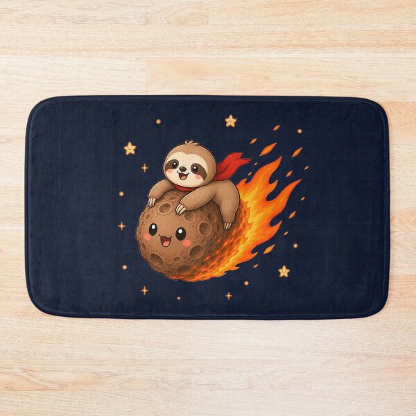 Item preview, Cute Kawaii Space Sloth Riding a Meteor designed and sold by Seculinator.