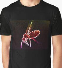 Neon macro flying ant Graphic T-Shirt