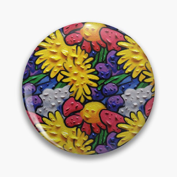 Item preview, Textured 3D Impasto Blob And Starburst Pattern designed and sold by igraphixart.
