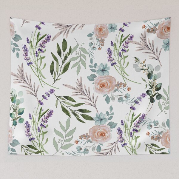 Item preview, Elegant Blush Rose & Lavender Botanical designed and sold by Siti Hoiriyah.