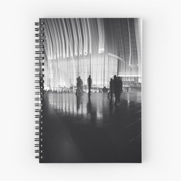 Item preview, Cologne Central Station at night in the rain - black and white designed and sold by jacquesview.