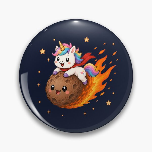 Item preview, Cute Kawaii Space Unicorn Riding a Meteor designed and sold by Seculinator.