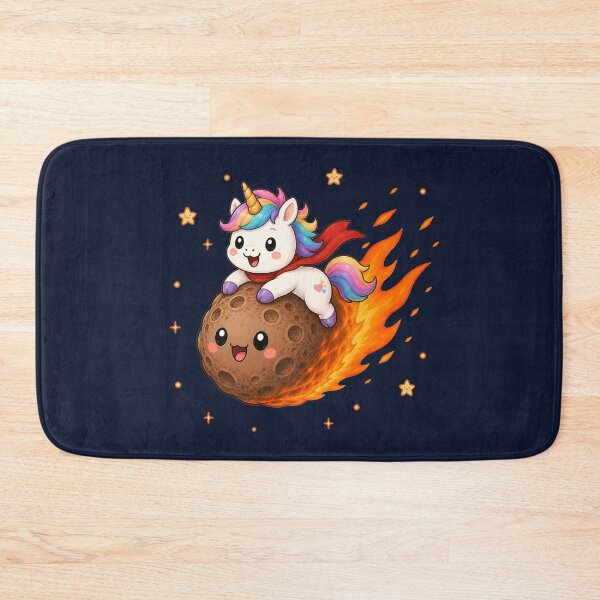 Item preview, Cute Kawaii Space Unicorn Riding a Meteor designed and sold by Seculinator.