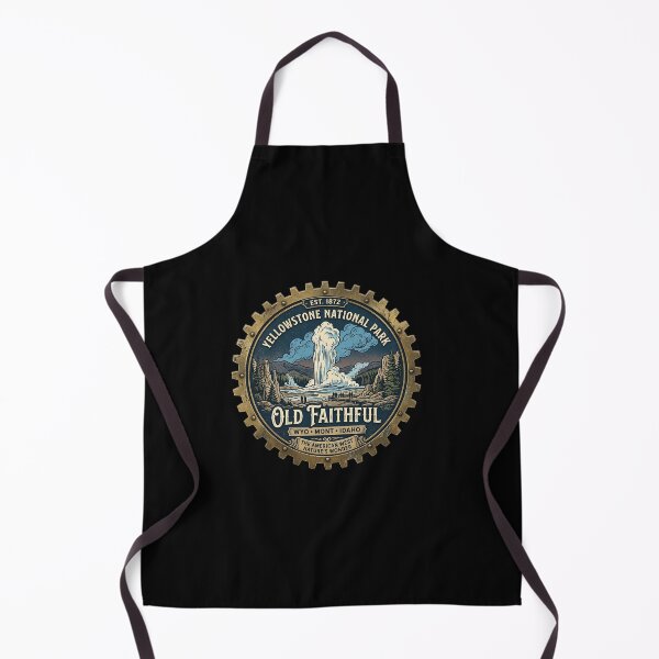 Item preview, Yellowstone National Park Old Faithful Geyser Vintage Emblem Shirt designed and sold by Yellowriversss.