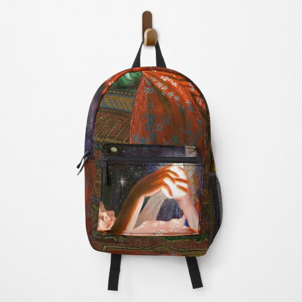 Item preview, Geesje Kwak & The Secret of the Universe | Surrealist Oil Painting designed and sold by Corne Akkers.