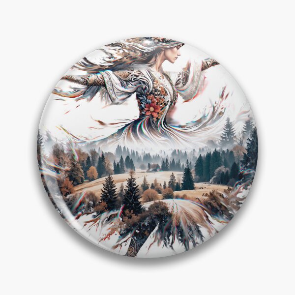Item preview, nature glitch folk european Poland autumn forest landscape double exposures digital artwork dejco.art domin designed and sold by dejco.art.