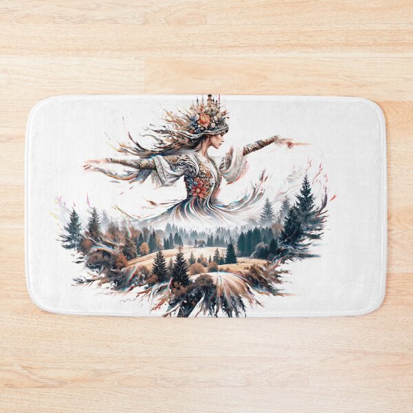Item preview, nature glitch folk european Poland autumn forest landscape double exposures digital artwork dejco.art domin designed and sold by dejco.art.