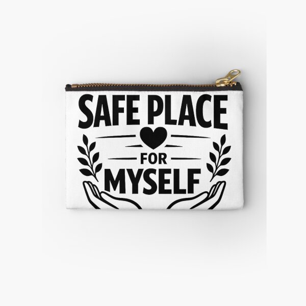 Item preview, I Am A Safe Place For Myself | Self Love & Healing Affirmation Typography Design designed and sold by StickerBloom-4U.
