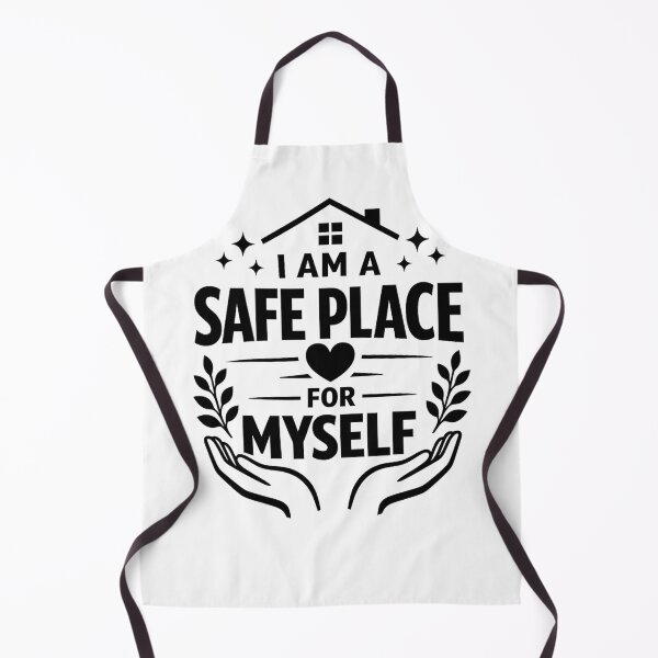 Item preview, I Am A Safe Place For Myself | Self Love & Healing Affirmation Typography Design designed and sold by StickerBloom-4U.