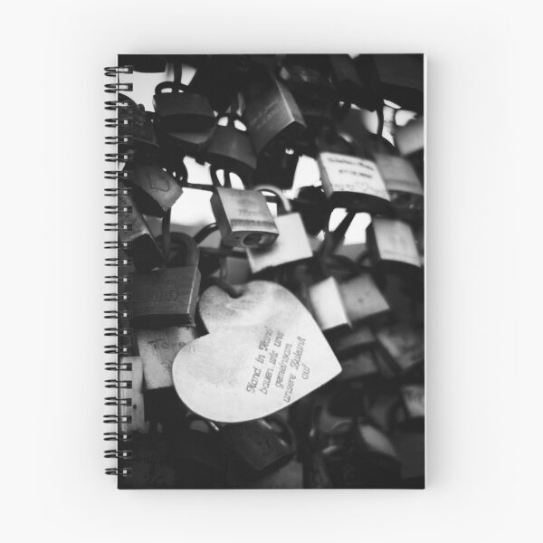 Item preview, Love locks on the Hohenzollern Bridge - Cologne Monochrome designed and sold by jacquesview.