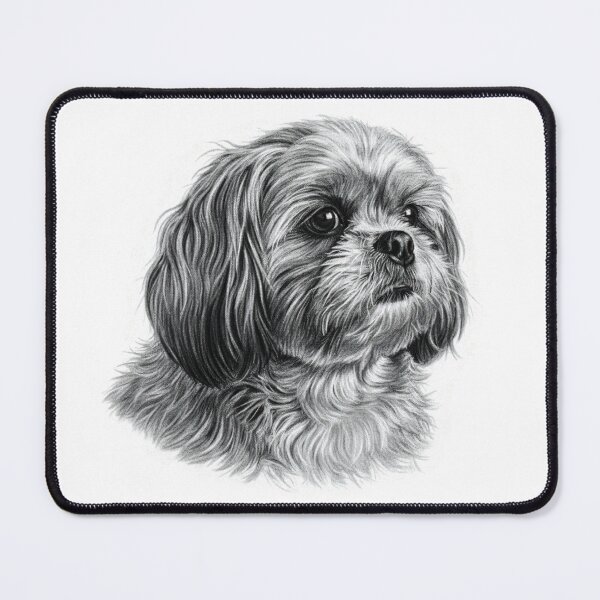 Item preview, Shih Tzu Sketch Portrait: Elegant Dog Breed Art designed and sold by Exquisite Design Studio „Paculówka”.