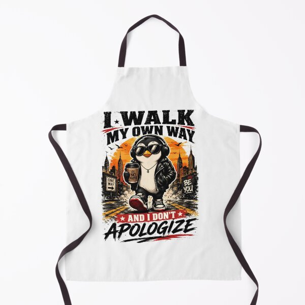 Item preview, I Walk My Own Way Penguin Streetwear Poster designed and sold by ZayCreates.
