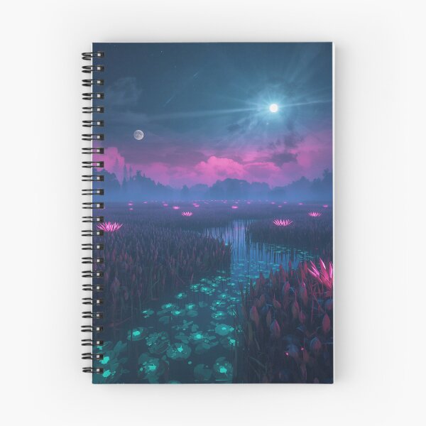 Item preview, Celestial Glow Marsh Alien Fantasy Landscape designed and sold by Luminous Wilds.