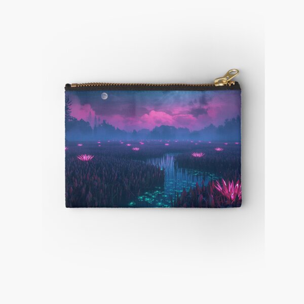 Item preview, Celestial Glow Marsh Alien Fantasy Landscape designed and sold by Luminous Wilds.