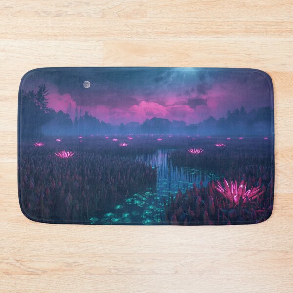 Item preview, Celestial Glow Marsh Alien Fantasy Landscape designed and sold by Luminous Wilds.