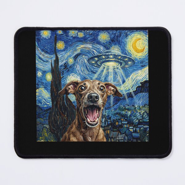 Item preview, Italian Greyhound Starry Night UFO Van Gogh Art Dog Selfie Lover designed and sold by Kimberley King Art  King Art.