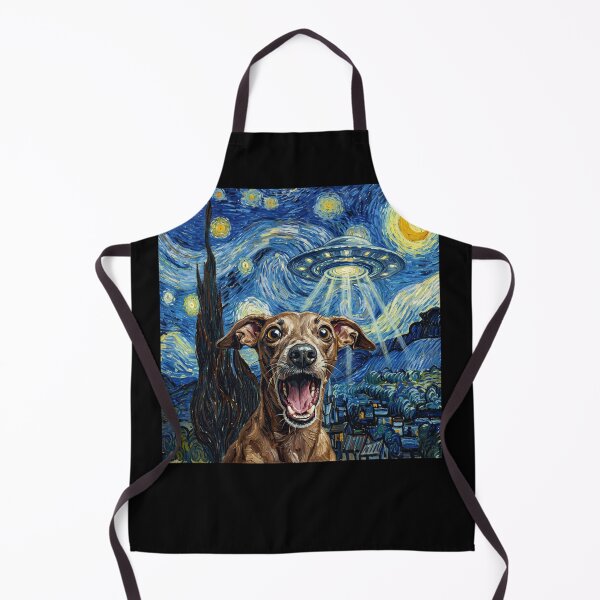 Item preview, Italian Greyhound Starry Night UFO Van Gogh Art Dog Selfie Lover designed and sold by Kimberley King Art King Art.