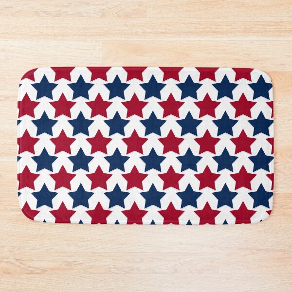 Item preview, Staggered Red And Navy Blue Star Pattern designed and sold by igraphixart.