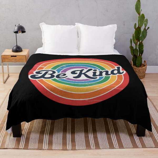 Item preview, LGBTQ Be Kind Gay Pride LGBT Ally Rainbow Flag designed and sold by SapfireStuArt.