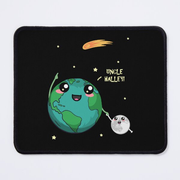 Item preview, Kawaii Earth Moon Halley Comet Space Astronomy Design designed and sold by marke770.