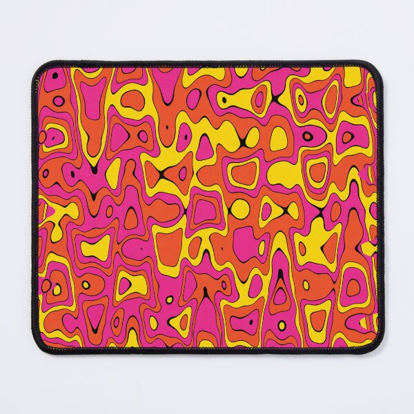 Item preview, Kaleidoscope Abstract Pattern-Red Magenta Yellow Bold Geometric Design designed and sold by DjFreeq.