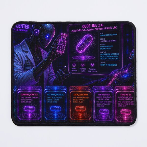Item preview, AI Cyber Apothecary - Neon Digital Medicine designed and sold by bbbpetr100.