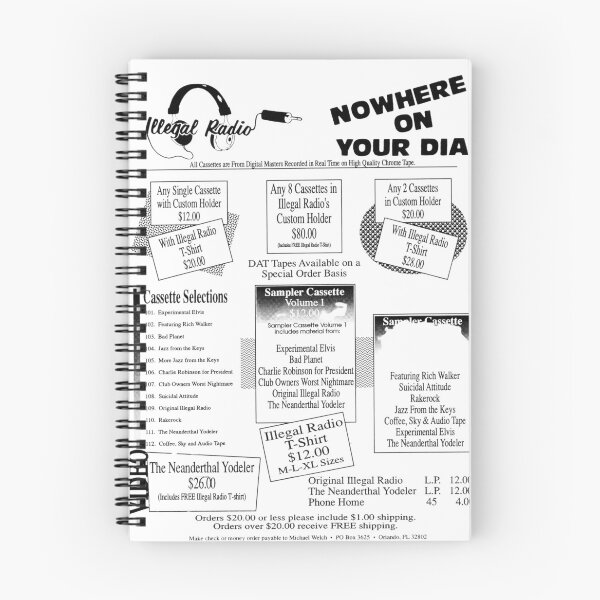 Item preview, Illegal Radio 1993 - Music Catalog Flyer - Michael Welch designed and sold by mwdrum.