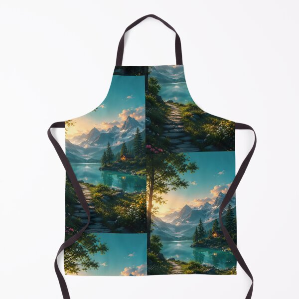 Item preview, Cinematic AI Forest River Landscape Painting designed and sold by CoreThread..