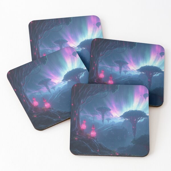 Item preview, Skyroot Floating Forest Alien Fantasy Landscape designed and sold by Luminous Wilds.