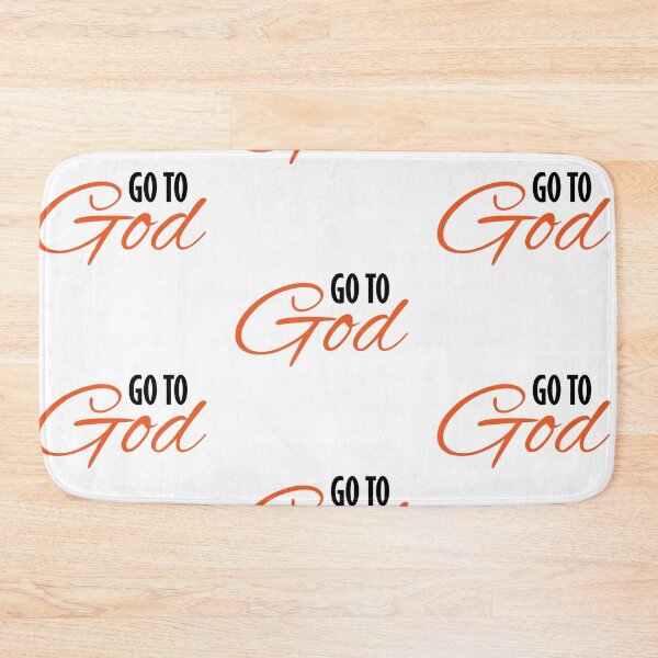 Item preview, Go To God – Christian Faith Typography T-Shirt Design designed and sold by CrossCrafted.