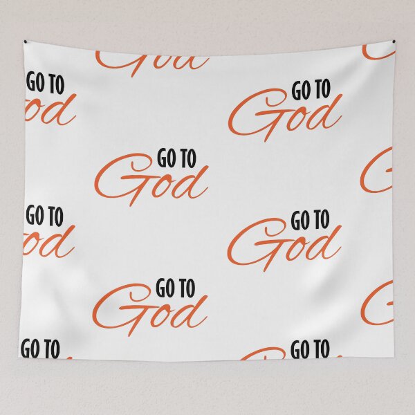 Item preview, Go To God – Christian Faith Typography T-Shirt Design designed and sold by CrossCrafted.