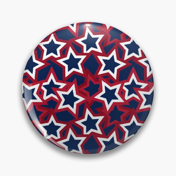 Item preview, Bold Overlapping Red And Blue Pop Art Star Pattern designed and sold by igraphixart.